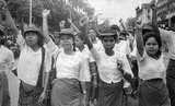 The 8888 Nationwide Popular Pro-Democracy Protests (also known as the People Power Uprising) were a series of marches, demonstrations, protests, and riots in the Socialist Republic of the Union of Burma (today commonly known as Burma or Myanmar). Key events occurred on 8 August 1988, and therefore it is known as the 8888 Uprising.